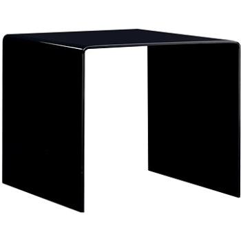 Konferenční stolek černý 50x50x45 cm tvrzené sklo (284723)