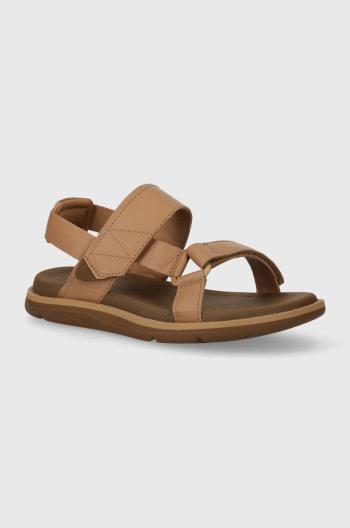 Kožené sandály Teva Madera Slingback dámské, hnědá barva, 1152570