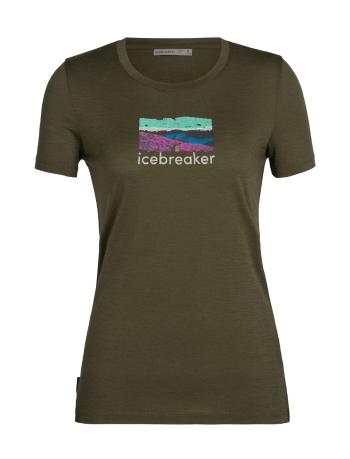 dámské merino triko krátký rukáv ICEBREAKER Wmns Tech Lite II SS Tee Trailhead, Loden velikost: M