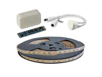 LED pásek sada 20m 12V 5050 60LED/m IP20 max. 14,4W/m bílá teplá extra, gold + TD308 + MC310