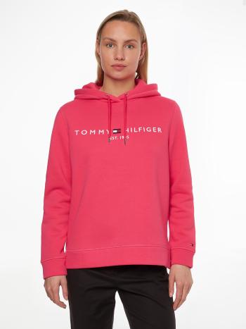Tommy Hilfiger dámská růžová mikina s kapucí Hoodie - XL (TZR)