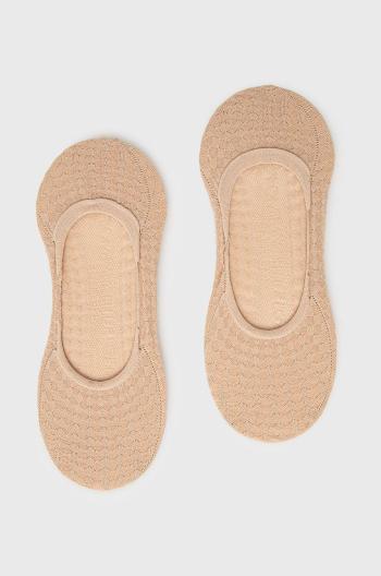 Ponožky Tommy Hilfiger (2-pack) dámské, béžová barva