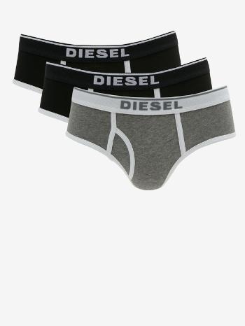 Diesel Kalhotky 3 ks Černá