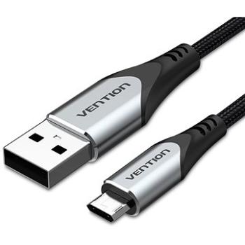 Vention Reversible USB 2.0 to Micro USB Cable 0.25m Gray Aluminum Alloy Type (COCHC)