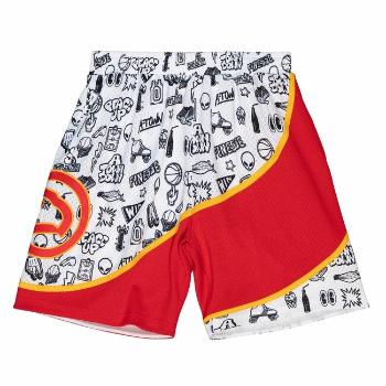 Mitchell & Ness shorts Atlanta Hawks Doodle Swingman Shorts white - XL