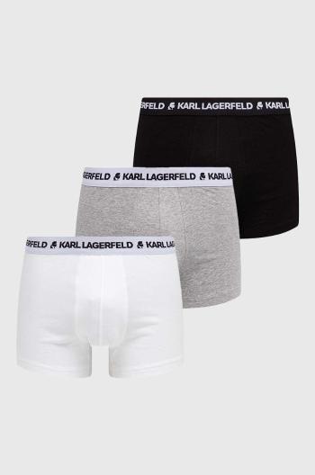 Boxerky Karl Lagerfeld 3-pack pánské, tmavomodrá barva