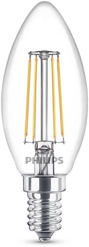 LED žárovka Philips Lighting 80865801 230 V, E14, 4.3 W = 40 W, teplá bílá, A++ (A++ - E), tvar svíčky, 3 ks