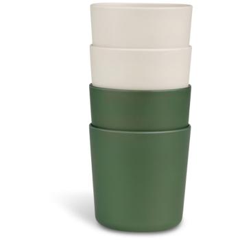 Citron Bio Based Cups Set hrnek Green/Cream 4 ks