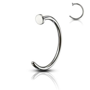 Šperky4U Piercing do nosu - kruh titan - TIT1048-1010