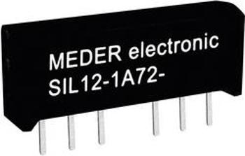 Relé s jazýčkovým kontaktem StandexMeder Electronics SIL12-1A72-71D, 3312100171, 1 spínací kontakt, 12 V/DC, 0.5 A, 10 W, SIL-4