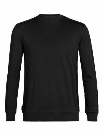 pánská merino mikina ICEBREAKER Mens Shifter LS Sweatshirt, Black velikost: L