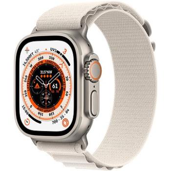 Apple Watch Ultra 49mm titanové pouzdro s hvězdně bílým alpským tahem - Large (MQFT3CS/A)