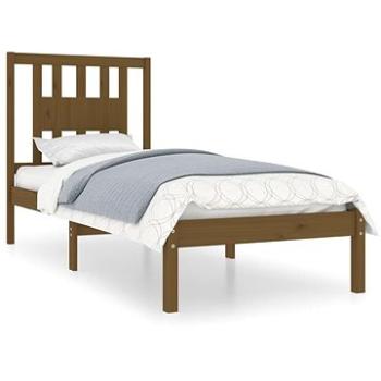 Rám postele medově hnědý masivní dřevo 75 × 190 cm Small Single, 3104026 (3104026)