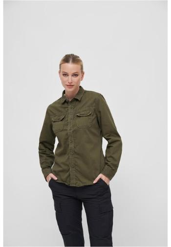 Brandit Ladies Vintageshirt Longsleeve olive - L