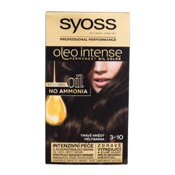 Syoss Oleo Intense Permanent Oil Color 50 ml barva na vlasy pro ženy 3-10 Deep Brown na barvené vlasy