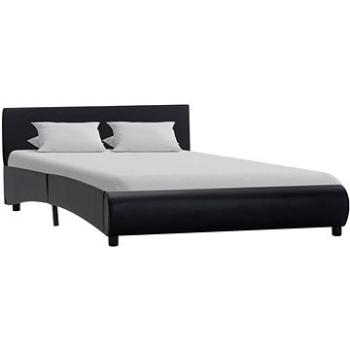 Rám postele černý umělá kůže 120x200 cm (285452)
