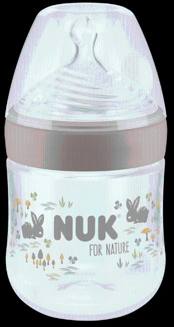 Nuk for Nature láhev s kontrolou teploty 150 ml hnědá