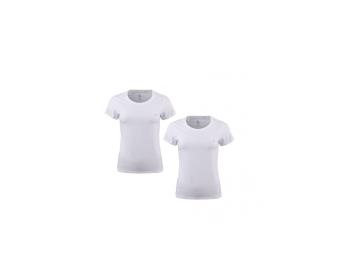 Calvin Klein CALVIN KLEIN dámské bílé tričko S/S CREW NECK 2PK - 2 ks v balení - CK ONE