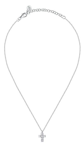 Morellato Půvabný stříbrný náhrdelník s křížkem Small Cross Tesori SAIW118