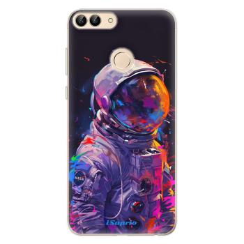 Odolné silikonové pouzdro iSaprio - Neon Astronaut - Huawei P Smart