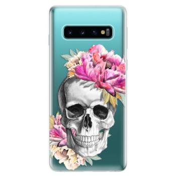 Odolné silikonové pouzdro iSaprio - Pretty Skull - Samsung Galaxy S10