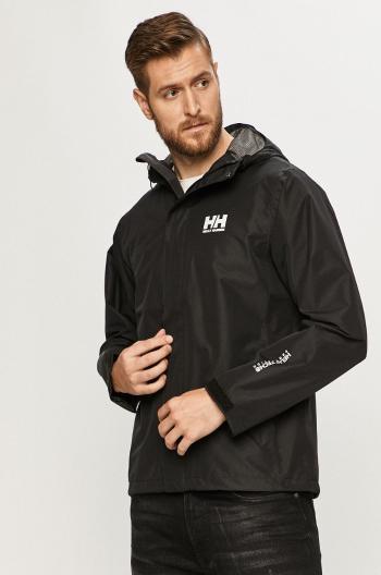 Bunda Helly Hansen černá barva, přechodná