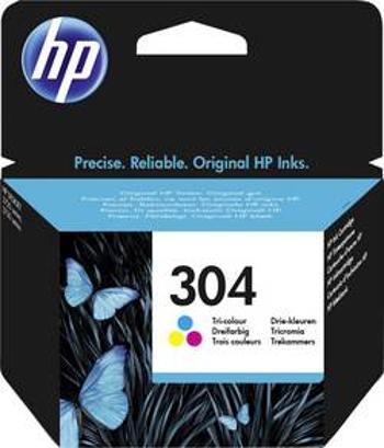 HP Inkoustová kazeta 304 originál azurová, purppurová, žlutá N9K05AE