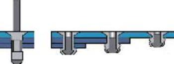 Bralo Hlava nýtu MULTIGRIP hliník/ocel se zápustnou hlavou v rozsahu 120° 16.5 mm Hliník / ocel 250 ks