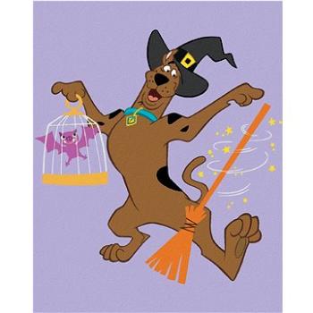 Halloweenský Scooby s koštětem (Scooby Doo), 40×50 cm, vypnuté plátno na rám (6064041)