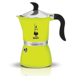 Bialetti Fiammetta 3 limetkově zelená moka konvice