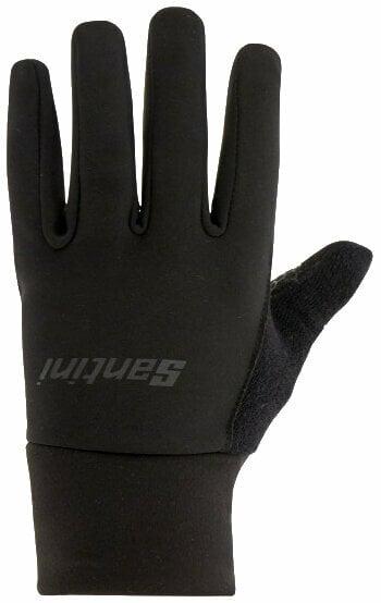 Santini Colore Winter Gloves Nero XS Cyklistické rukavice