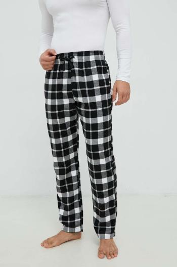 Pyžamové kalhoty Hollister Co. pánské, černá barva