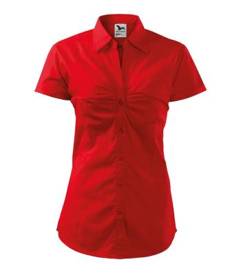 MALFINI Dámská košile s krátkým rukávem Chic - Červená | XL