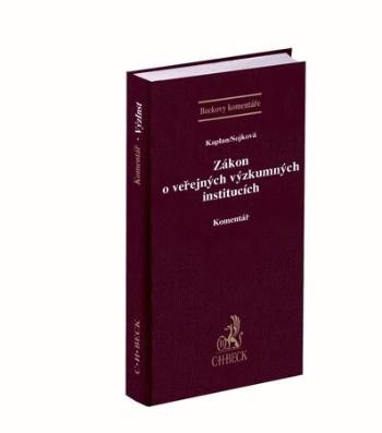 Zákon o veřejných výzkumných institucích Komentář - Kaplan Tomáš
