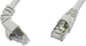 Síťový kabel RJ45 Telegärtner L00003A0119, CAT 6A, S/FTP, 5.00 m, šedá