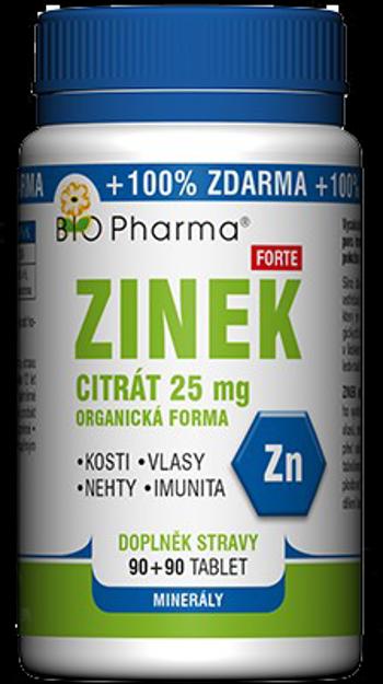Bio Pharma Zinek citrát Forte 25 mg 180 tablet
