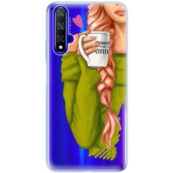 iSaprio My Coffe and Redhead Girl pro Honor 20 (coffread-TPU2_Hon20)