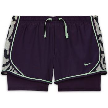 Nike DRY TEMPO AOP G Dívčí běžecké kraťasy, fialová, velikost XL