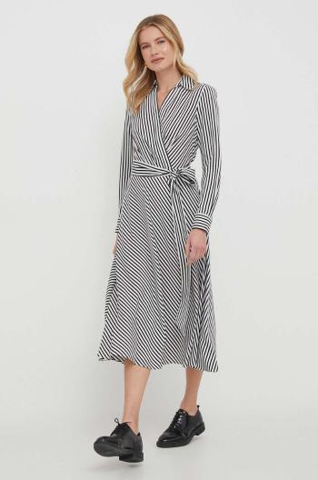 Šaty Lauren Ralph Lauren bílá barva, midi, 250932706