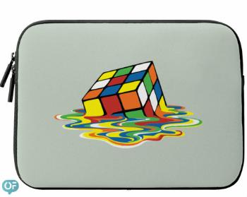 Neoprenový obal na notebook Melting rubiks cube