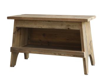 Dřevěná retro stolička s úložným prostorem Bunien - 50*24*31cm 41523-00