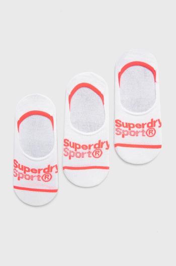 Ponožky Superdry (3-pack) bílá barva