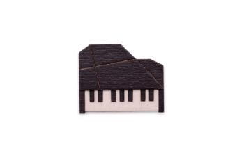 Dřevěná brož Piano Brooch s možností výměny či vrácení do 30 dnů zdarma