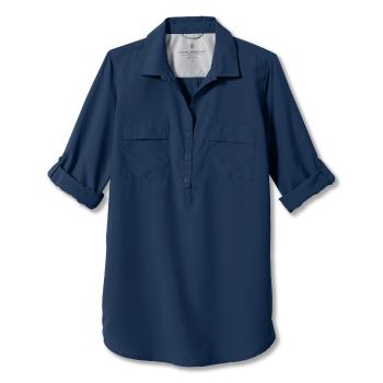 dámská košile krátký rukáv ROYAL ROBBINS Wmns Expedition Tunic, Deep Blue velikost: S