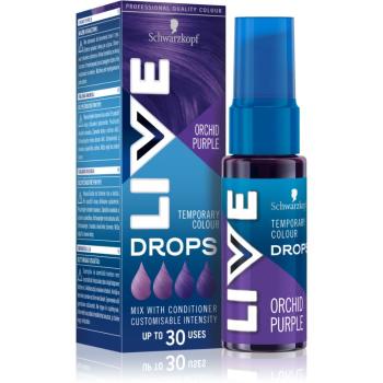 Schwarzkopf LIVE Drops smývatelný barevný stín odstín Orchid Purple 30 ml