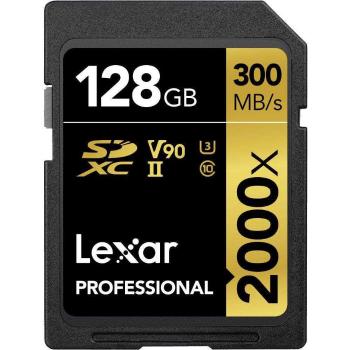 Lexar Pro 2000X SDHC/SDXC UHS-II U3(V90) R300/W260 (w/o cardreader) 128GB