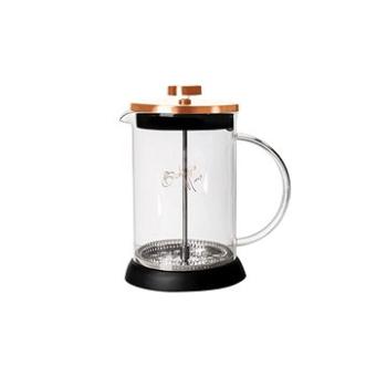 BerlingerHaus Konvička na čaj a kávu French Press 600 ml Rosegold Metallic Line (BH-1494)