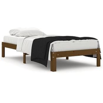 Rám postele medově hnědý masivní dřevo 90 × 190 cm Single, 810333 (810333)
