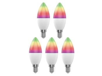 Smart sada LED žárovek E14 5W RGB WOOX R9075/5pack WiFi Tuya