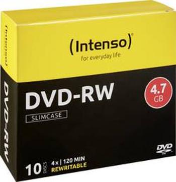 DVD-RW 4.7 GB Intenso 4201632, přepisovatelné, 10 ks, Slimcase